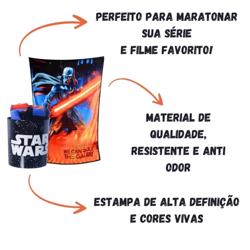 KIT MANTA COM BALDE STAR WARS