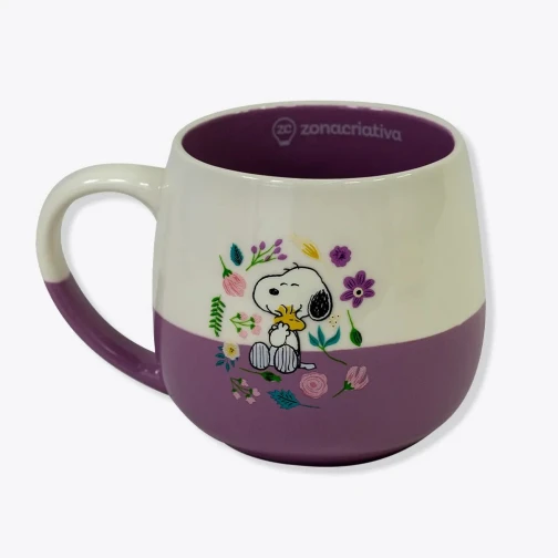 Caneca Maggie Snoopy Floral