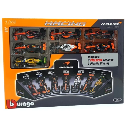 Formula 1 bBburago kit 7 carros McLaren escala 1/43