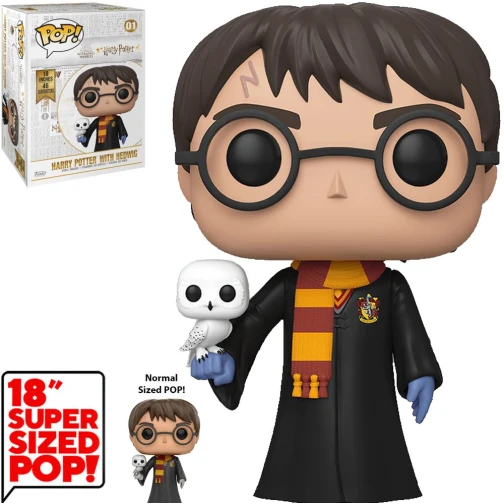 FUNKO POP HARRY POTTER - HARRY WITH HEDWIG (SUPER SIZED 18")
