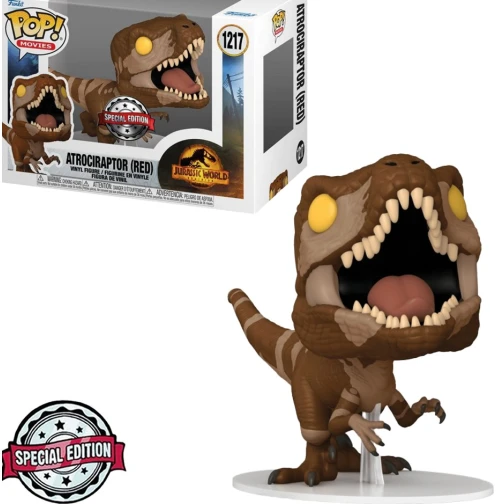 FUNKO POP JURASSIC WORLD DOMINION EXCLUSIVE - ATROCIRAPTOR (RED) 1217